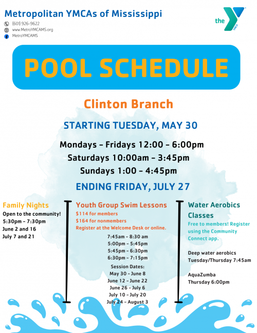 Clinton Pool Schedule 2023