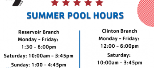 Summer pool hours